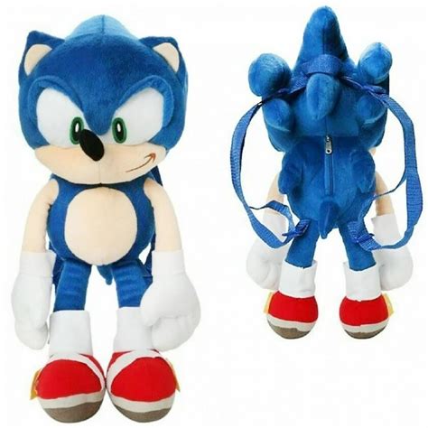 Sonic - Sonic the Hedgehog 17 Plush Backpack - Walmart.com - Walmart.com