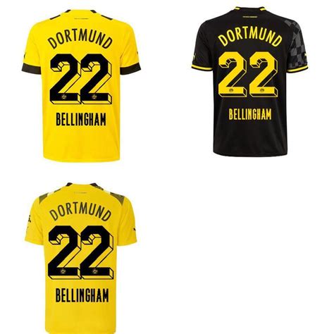 Jude Bellingham Dortmund 22/23 Home / Away / Third Jersey | eBay