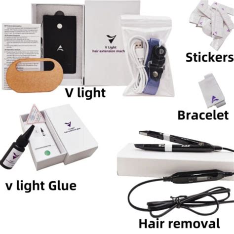 V-Light Technology Hair Extension Set Hair Piece v light hair extension machine | eBay