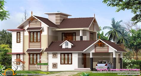 2400 sq-ft new house design - Kerala home design and floor plans