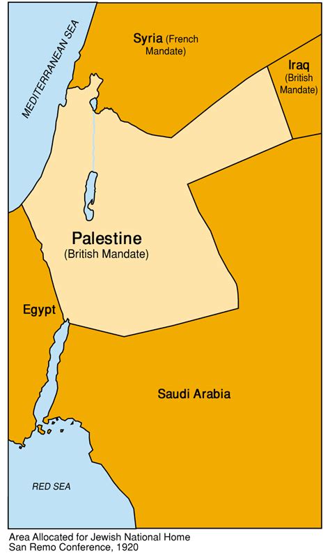 Balfour Declaration Map