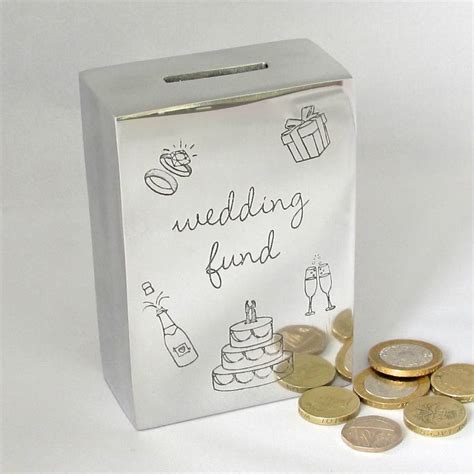 'wedding fund' savings money box by chapel cards | notonthehighstreet.com