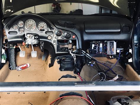 FD RX7 interior rewire & overhaul progress.. Starting to look like a ...