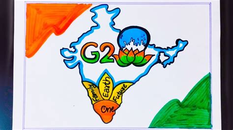 G20 Poster/G20 Easy Drawing For Beginners/G20 India Logo/One Earth One ...