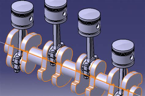 Piston Connecting Rod Crankshaft assembly - CATIA - 3D CAD model - GrabCAD