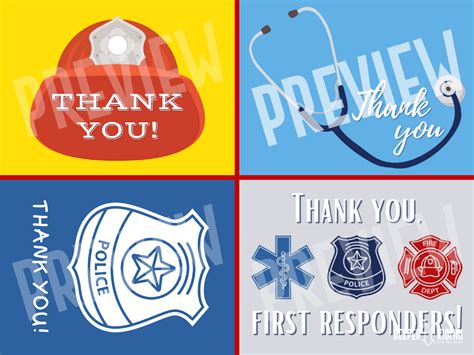 First Responder Appreciation Card Designs – Deeper KidMin