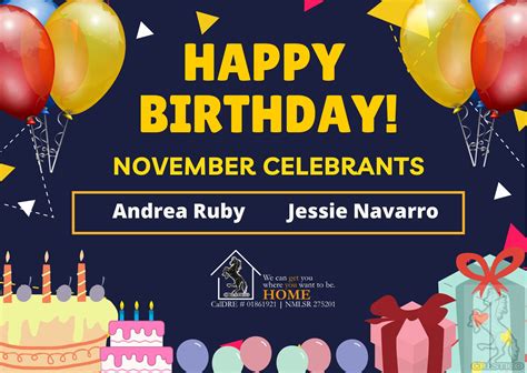 Happy Birthday November 2021 Celebrants! The whole team wishes you the ...