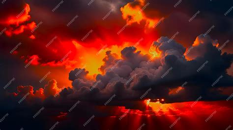 Premium AI Image | Amazing sunset clouds wallpaper