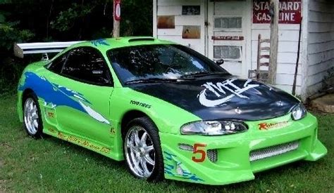 1995 Mitsubishi Eclipse from The Fast and the Furious.Driven By:Paul Walker (Brian O'Conner ...