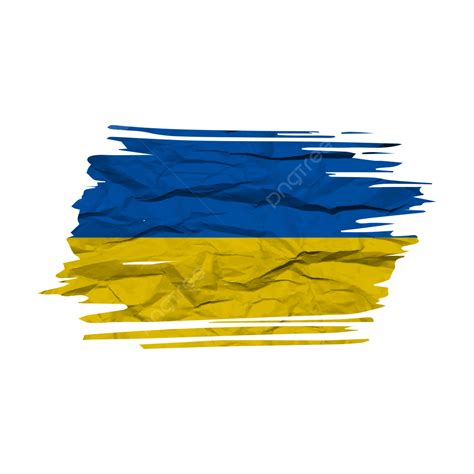 Ukraine Flag Transparent Watercolor Brush, Ukraine Flag, Brush Stroke ...