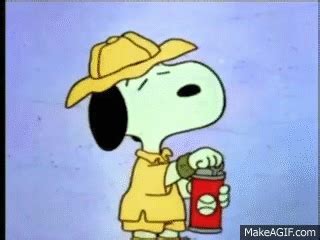 snoopy playing tennis on Make a GIF | Snoopy, Comedy scenes, Gif