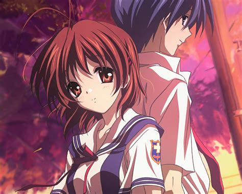 Download Tomoya Okazaki Nagisa Furukawa Anime Clannad HD Wallpaper