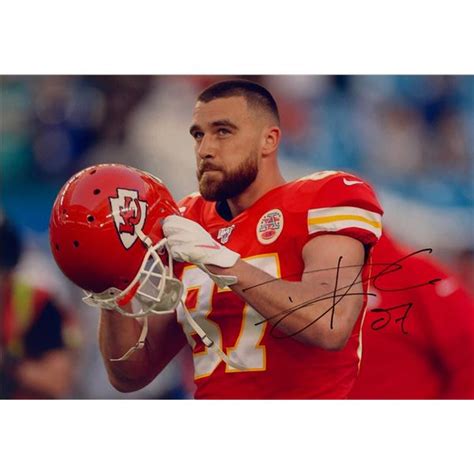 Autograph Signed Travis Kelce Photo