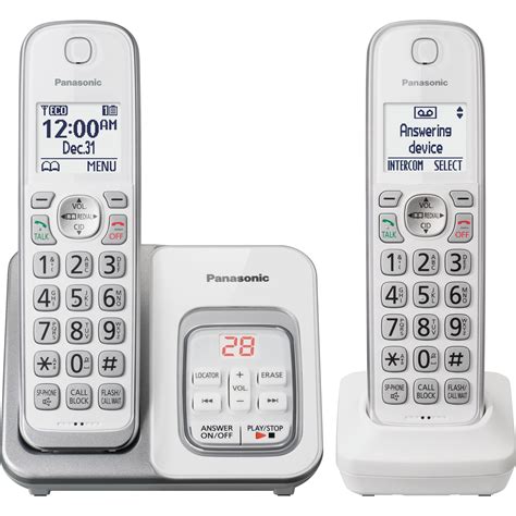 Panasonic, PANKXTGD532W, KX-TGD532W Duo Cordless Phone, 1, White ...