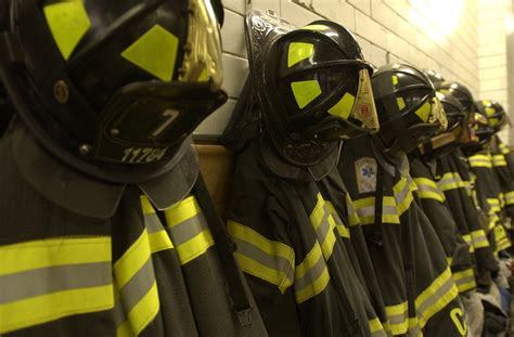 New York City Fire Department (FDNY) — FDNY bunker gear at Engine 7.