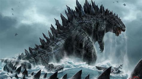 Godzilla In Water