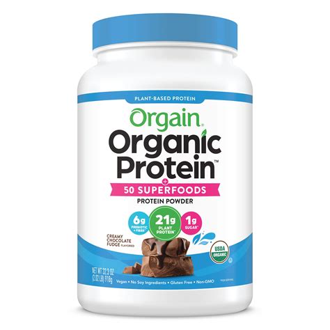 Buy Orgain Organic Plant Based Protein Superfoods Powder, Creamy ...