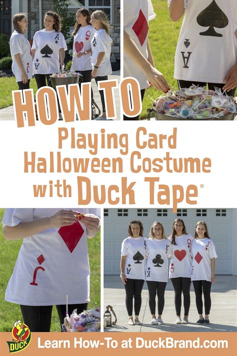 How to make playing card halloween costume with Duck Tape Halloween ...