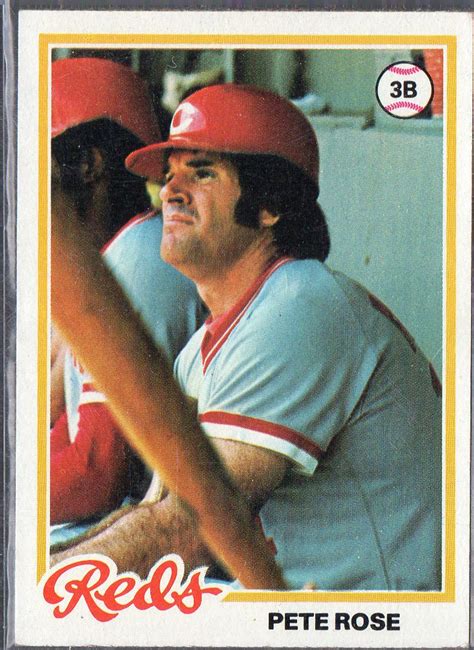 PETE ROSE 1978 Topps 20 Baseball Card Cincinnati Reds - Etsy