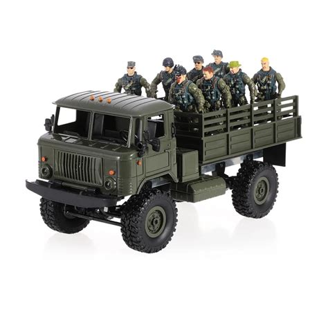 B 24 1/16 2.4GHz RC military Car Truck Off road Remote Control Army Cars Electric Vehicle With ...