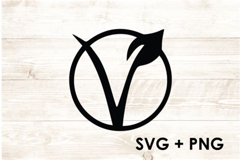 Vegan Vegetarian Symbol Logo SVG Graphic by Too Sweet Inc · Creative ...