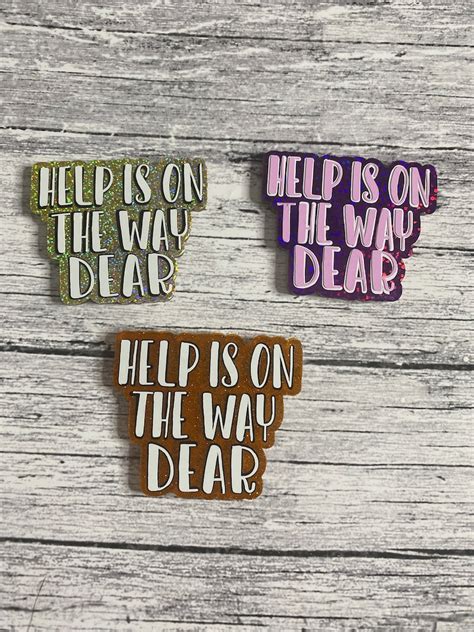 Help is on the Way Dear/badge Reel/id Holder - Etsy