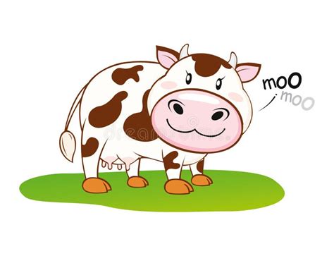 MOO do MOO da vaca ilustração do vetor. Ilustração de arte - 12753799