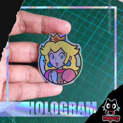 Mario Kart Princess Peach Car Game Hologram Sticker | Shopee Malaysia