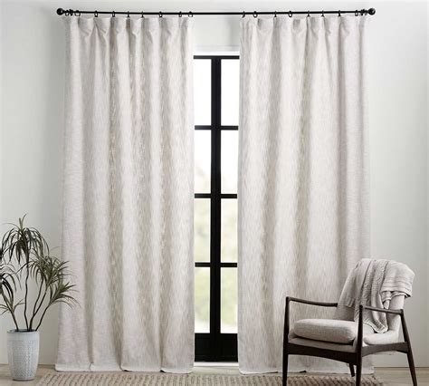 OPEN BOX: Custom Seaton Textured Cotton Curtain - Neutral | Pottery Barn