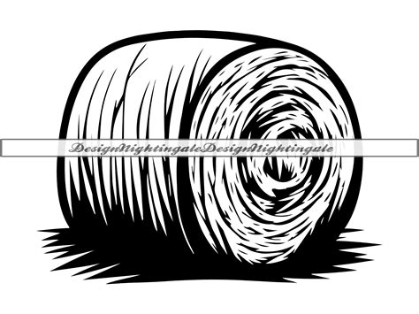 Round Hay Bale Clip Art