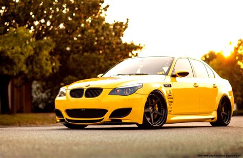 Bmw M5 Yellow Car Tuning Hd Wallpaper | Free High Definition Wallpapers