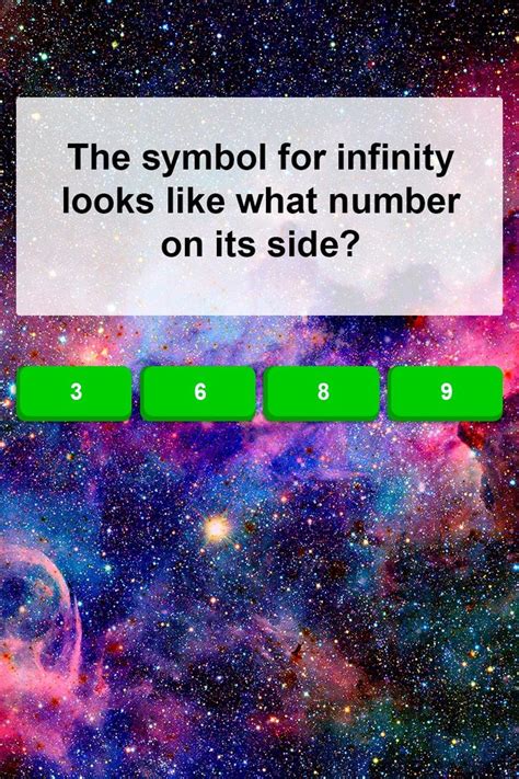 The symbol for infinity looks like what number on its side? | New ...