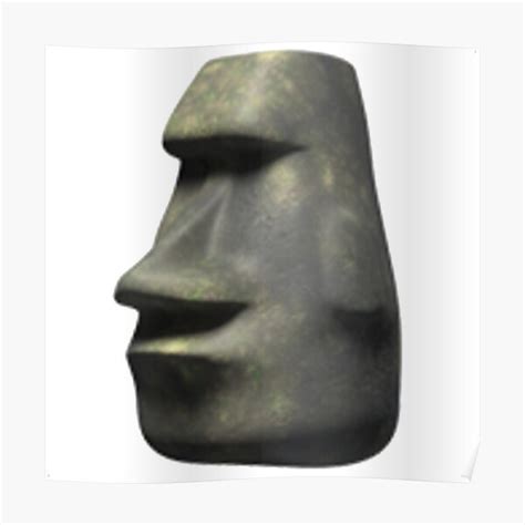 "Moai Emoji" Poster by xxkilicxxx | Redbubble