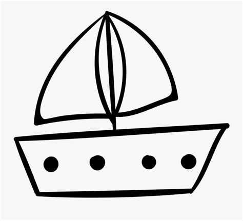 Sail Boat - Gambar Perahu Kartun Hitam Putih , Free Transparent Clipart ...