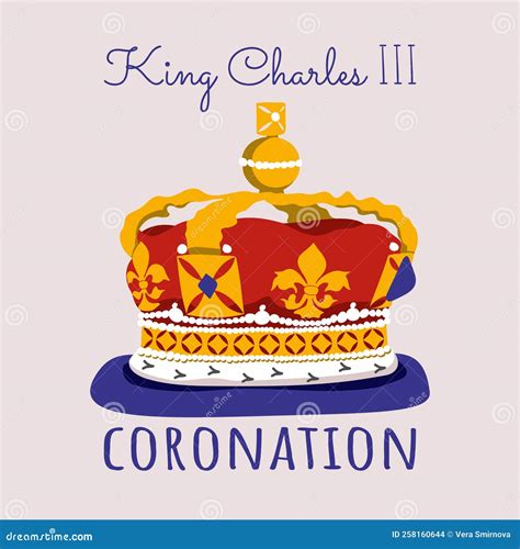 King Charles III Coronation Text. Edwards Crown Editorial Stock Image - Illustration of royalty ...