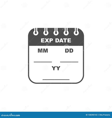 Expiration Date Product Label, Packaging Symbol Illustration Template ...