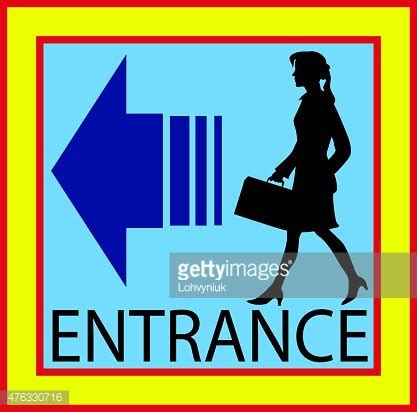 Entrance Square Buttons. Sign Door With Human Figure, Label, Icon ...