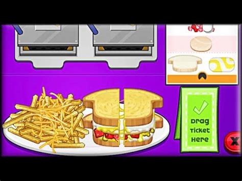 Papa's Cheeseria - Game Preview (First Day Tutorial) | Cooking games, Food, Types of bread