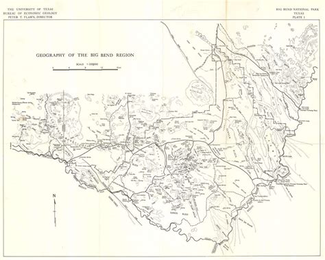 Geography of the Big Bend Region.: Geographicus Rare Antique Maps