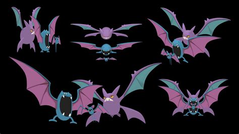 Size comparison through evolutions #3: Zubat : pokemon