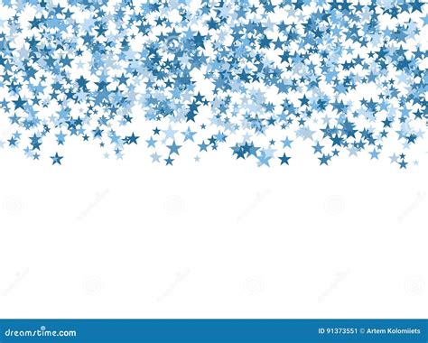 Blue Stars Falling from the Sky on White Background. Abstract Background Stock Vector ...