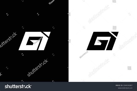 Letter Gi Logo Design Vector Illustration Stock Vector (Royalty Free ...