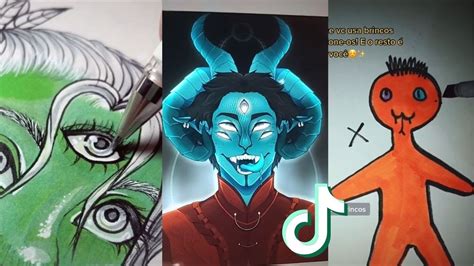 Draw Your Monster | Tiktok ART Challenge 2021 - YouTube