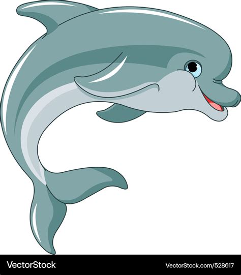 Jumping dolphin Royalty Free Vector Image - VectorStock