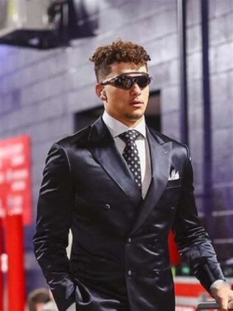 KC Chiefs Patrick Mahomes Black Suit | Get With Free Shipping