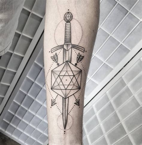 D20 tattoos • Instagram | Tattoos, Geometric tattoo, Tattoo designs