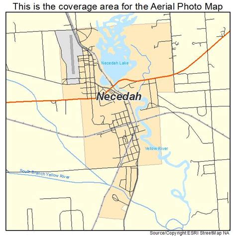 Aerial Photography Map of Necedah, WI Wisconsin