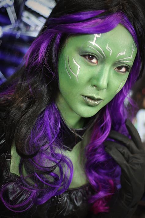 GAMORA Makeup & Costume | Guardians of the Galaxy (Halloween 2014) - From Head To Toe