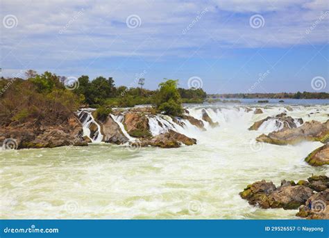 Khone Phapheng Waterfall stock image. Image of beauty - 29526557