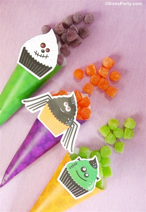 DIY Halloween Candy & Treat Cones - Party Ideas | Party Printables Blog